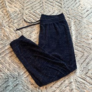 Space dye velour joggers tie waist LARGE juniors women activewear loungewear